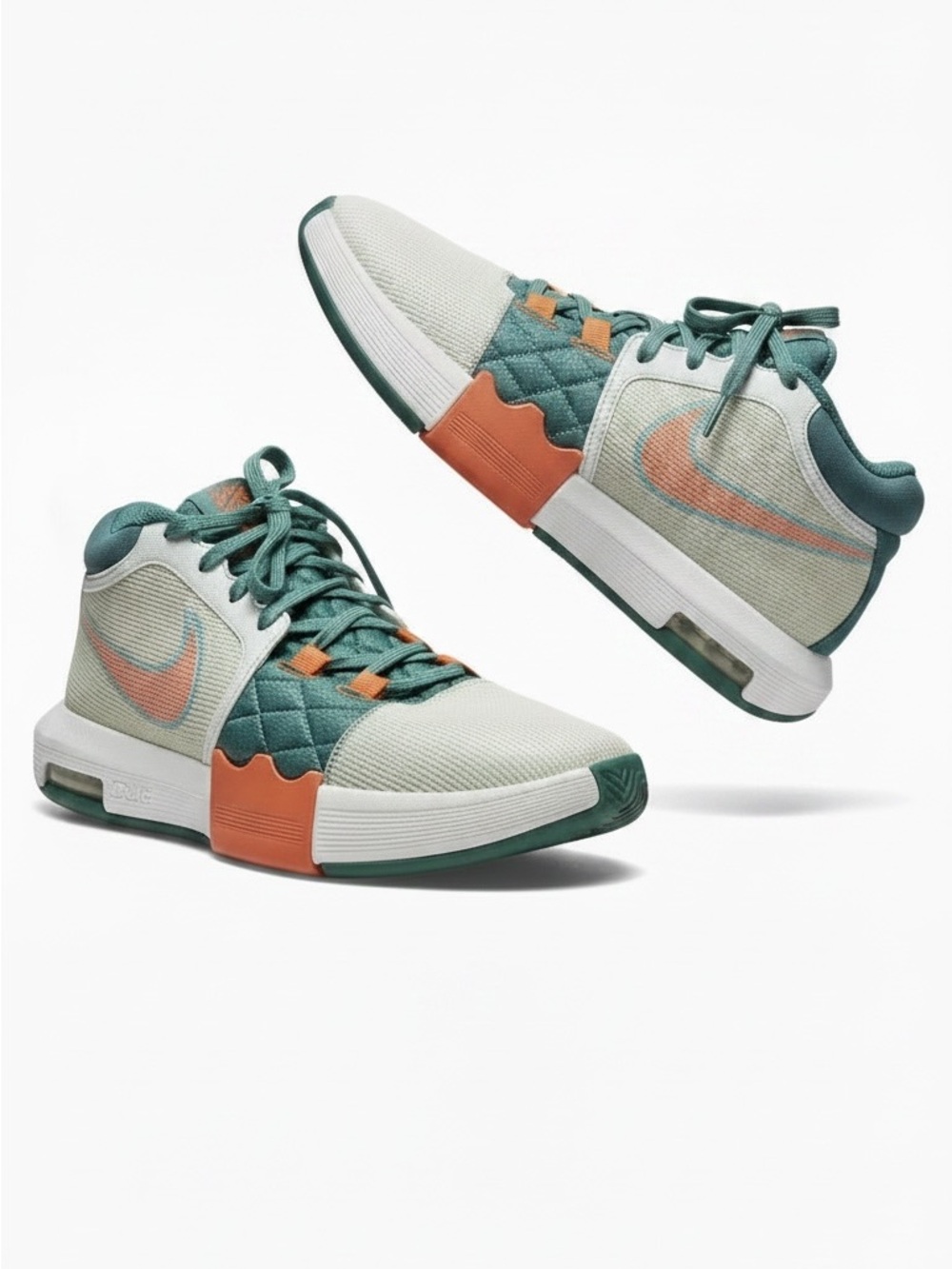 Nike Men’s Teal & Coral Low-Top Athletic Sneakers
